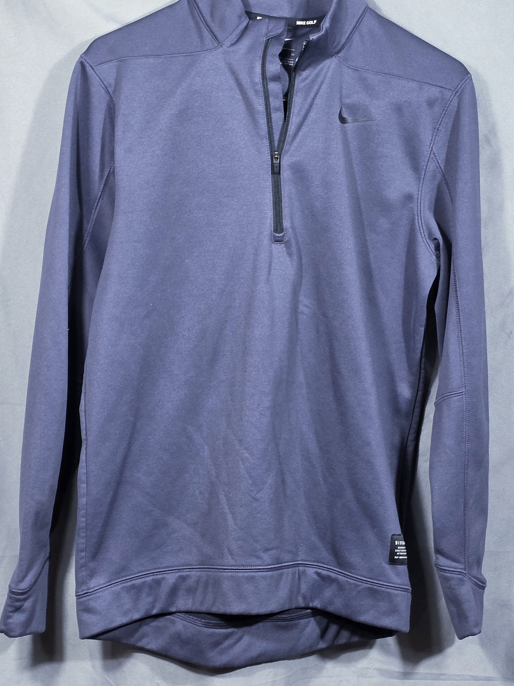 Nike Golf Therma Repel 1/4 Zip Pullover Gray Mens Small Fleece Sweatshirt